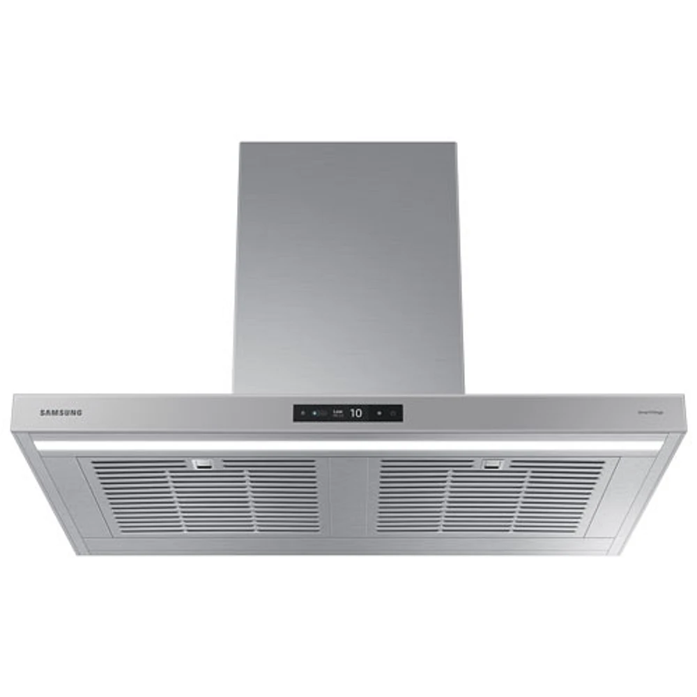 Samsung Bespoke 35" Wall Mount Range Hood (NK36CB700W12AA) - White Glass