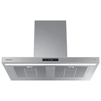 Samsung Bespoke 35" Wall Mount Range Hood (NK36CB700W12AA) - White Glass