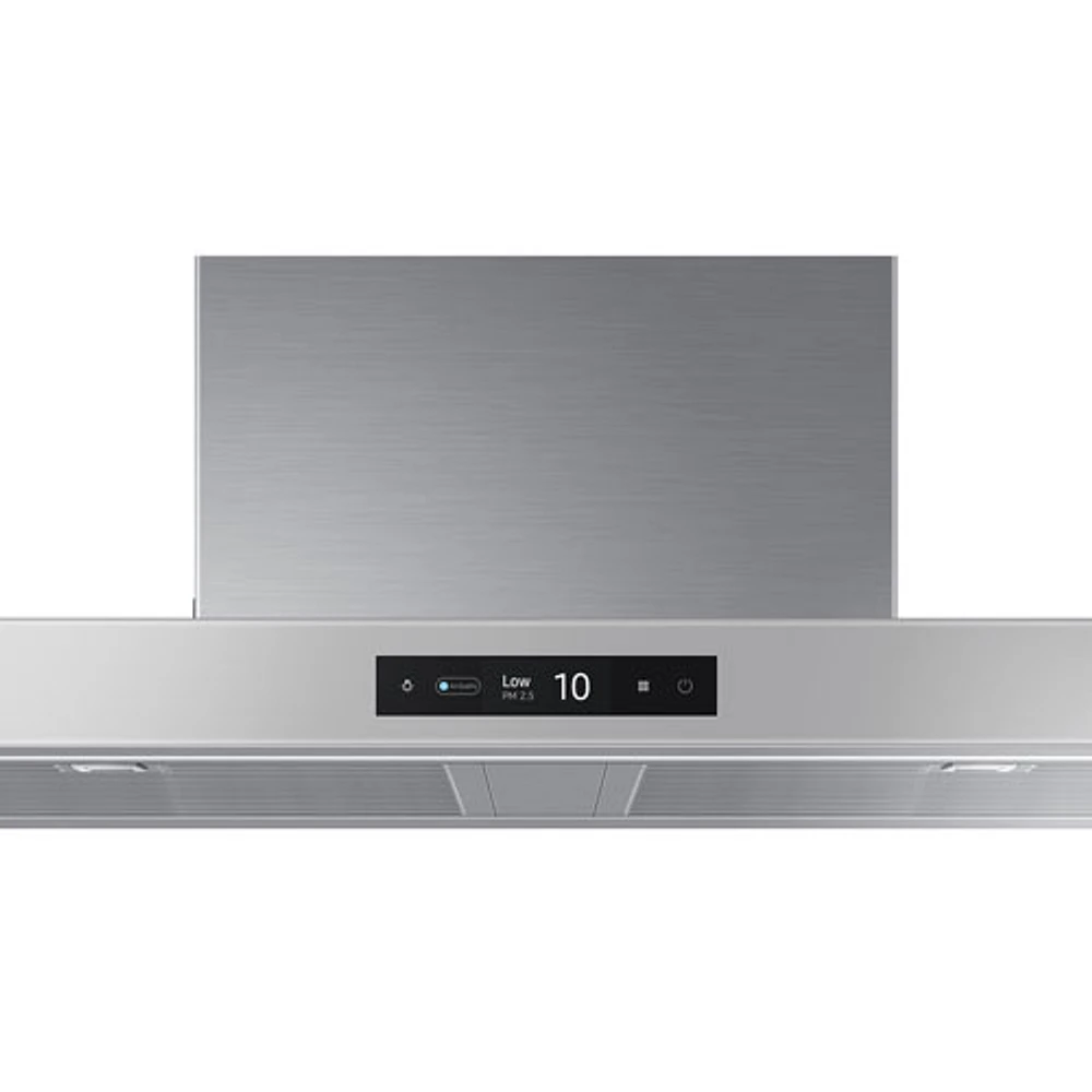 Samsung Bespoke 35" Wall Mount Range Hood (NK36CB700W12AA) - White Glass