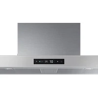 Samsung Bespoke 35" Wall Mount Range Hood (NK36CB700W12AA) - White Glass