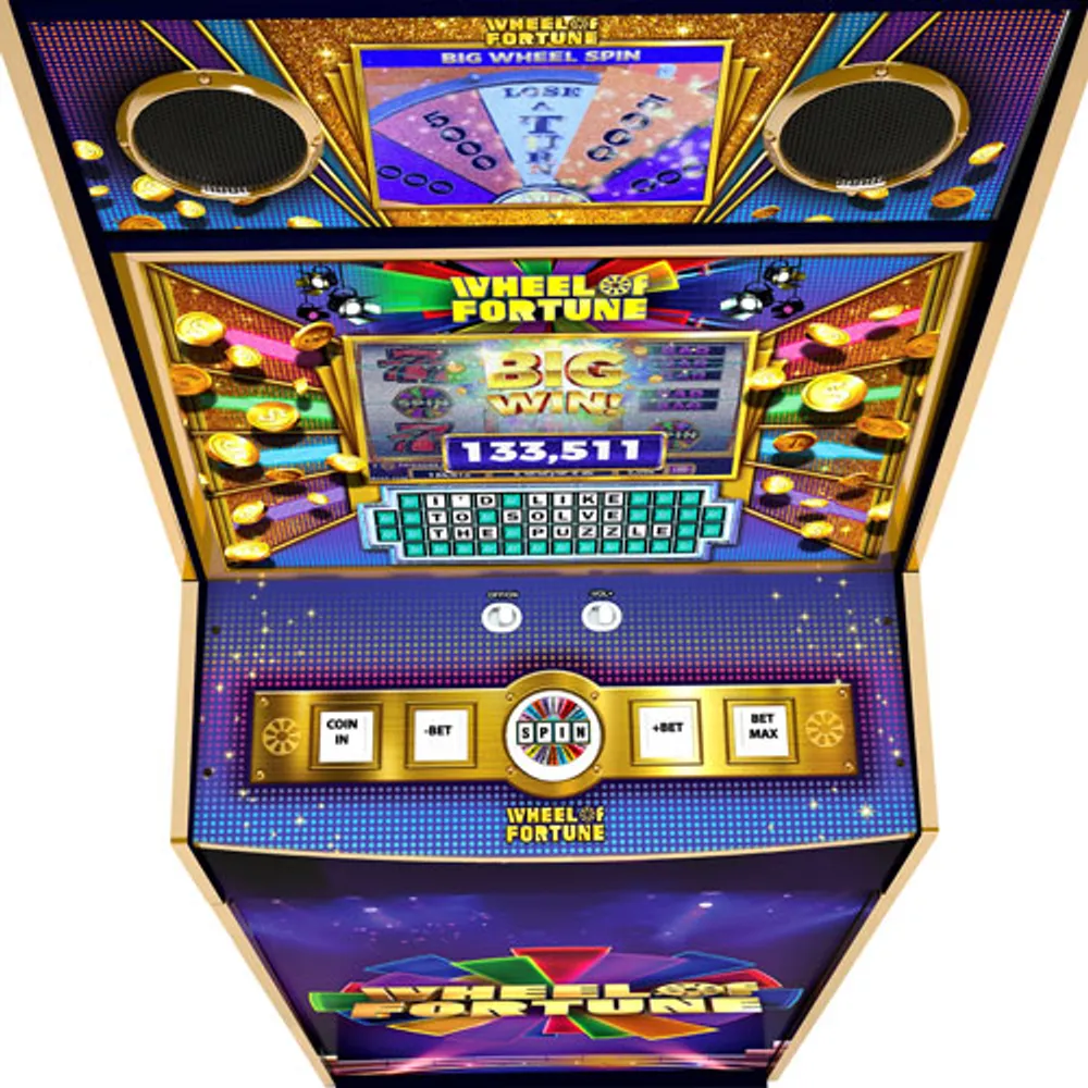 Borne d'arcade de luxe Wheel of Fortune Casinocade d'Arcade1Up