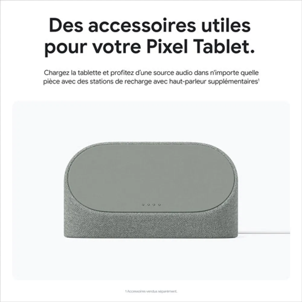 Tablette 11 po 128 Go Pixel de Google avec station de chargement/haut-parleur - Vert lichen