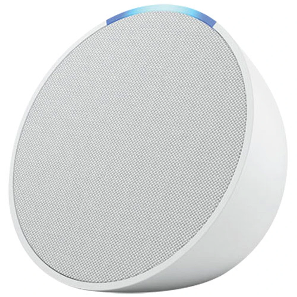 Haut-parleur intelligent Echo Pop d'Amazon avec Alexa - Blanc glacier
