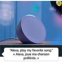 Haut-parleur intelligent Echo Pop d'Amazon avec Alexa - Blanc glacier