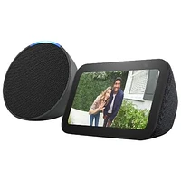 Amazon Echo Pop Smart Speaker with Alexa - Charcoal