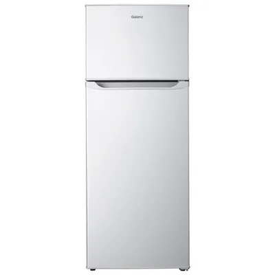 Galanz 24" 7.6 Cu. Ft. Freestanding Top Freezer Refrigerator (GLR76TWEE) - White