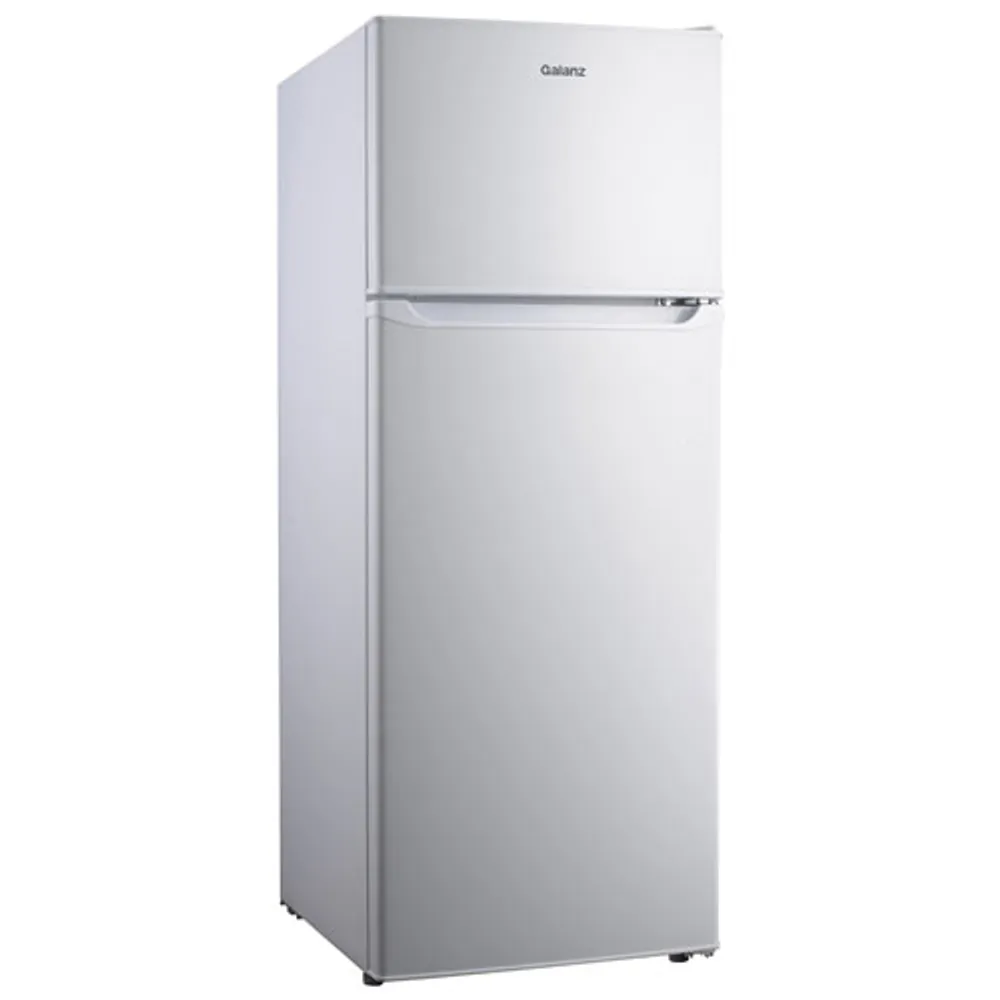 Galanz 24" 7.6 Cu. Ft. Freestanding Top Freezer Refrigerator (GLR76TWEE) - White
