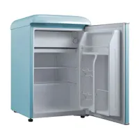 Galanz Retro 19" 2.5 Cu. Ft. Freestanding All-Fridge Refrigerator (GLR25MBER10) - Bebop Blue