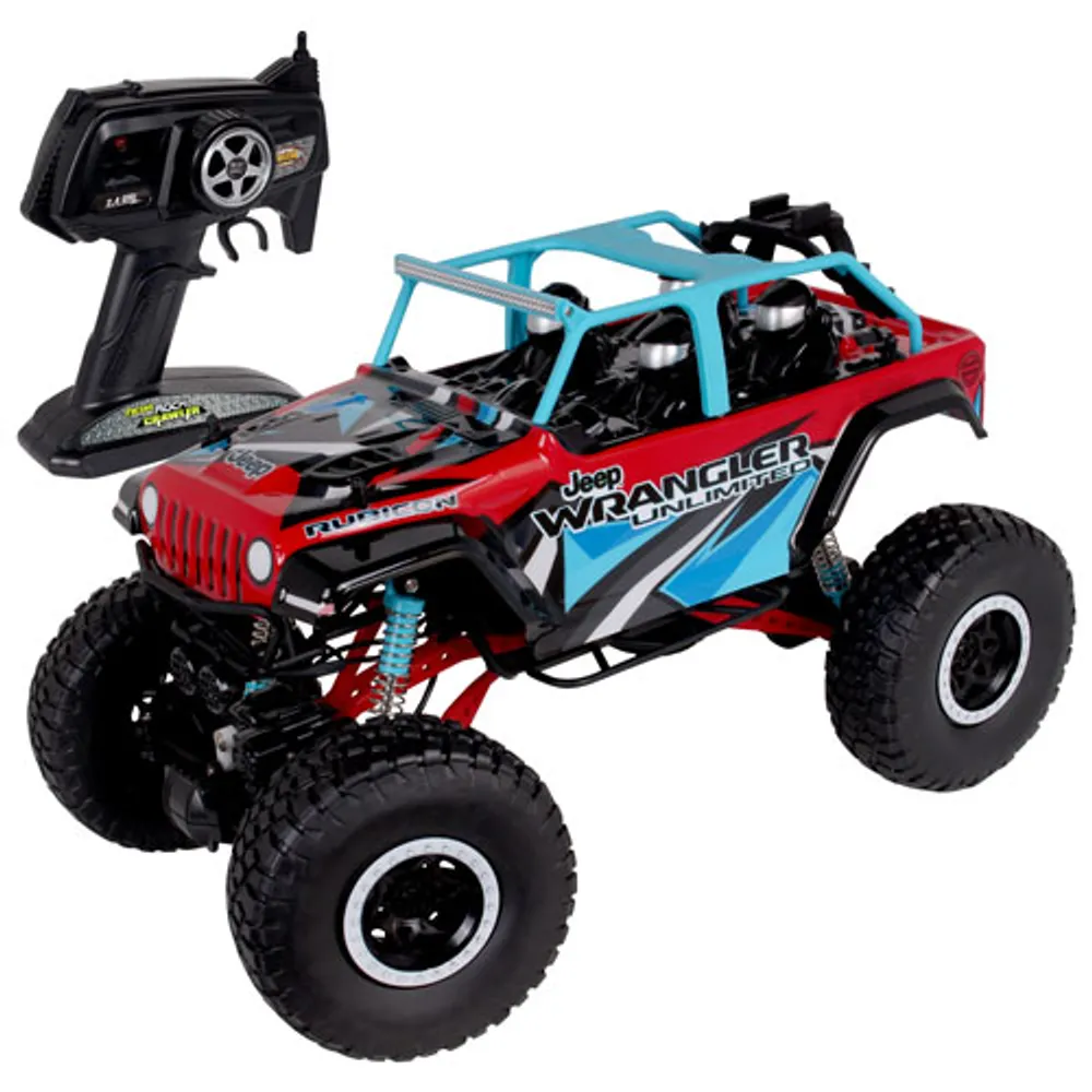 NKOK X-Treme RC Jeep Wrangler 1/10 Scale (80934) - Red/Blue