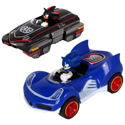 NKOK SART Sonic & Shadow Slot RC Car Race Set (622) - Black