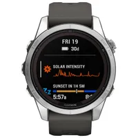 Garmin fēnix 7S Pro Solar 42mm Bluetooth Multisport Smartwatch - Silver/Graphite