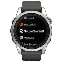 Garmin fēnix 7S Pro Solar 42mm Bluetooth Multisport Smartwatch - Silver/Graphite