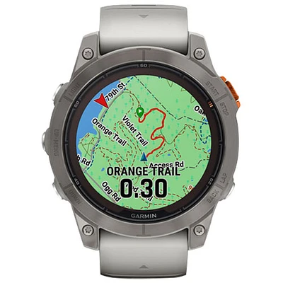 Garmin fēnix 7 Pro Sapphire Solar 47mm Bluetooth Multisport Smartwatch - Fog Grey/Ember Orange