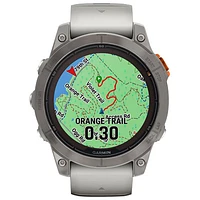 Garmin fēnix 7 Pro Sapphire Solar 47mm Bluetooth Multisport Smartwatch - Fog Grey/Ember Orange