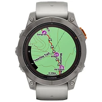 Garmin fēnix 7 Pro Sapphire Solar 47mm Bluetooth Multisport Smartwatch - Fog Grey/Ember Orange