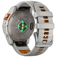 Garmin fēnix 7 Pro Sapphire Solar 47mm Bluetooth Multisport Smartwatch - Fog Grey/Ember Orange