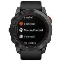 Garmin fenix 7X Pro Solar 51mm GPS Watch with Heart Rate Monitor - Slate Grey/Black