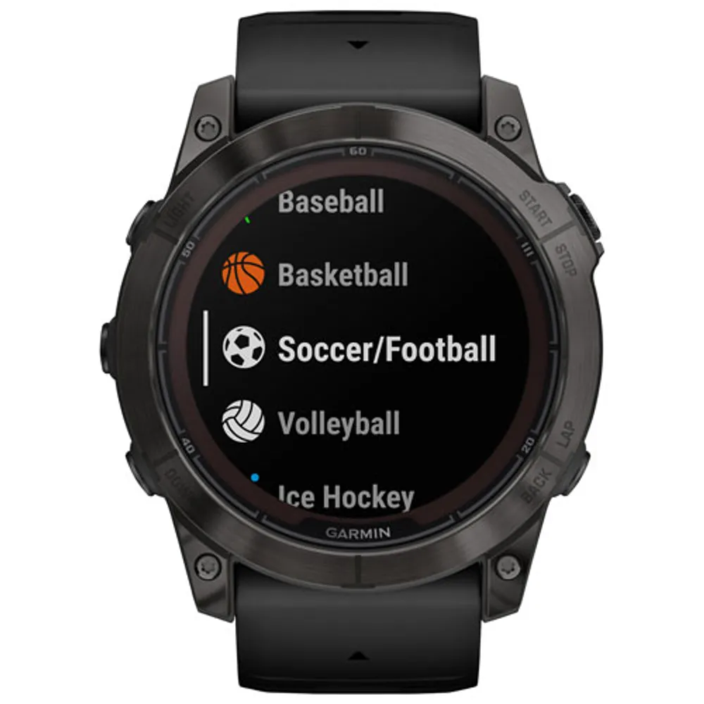 Garmin fenix 7X Pro Sapphire Solar 51mm GPS Watch with Heart Rate Monitor - Carbon Grey/Black