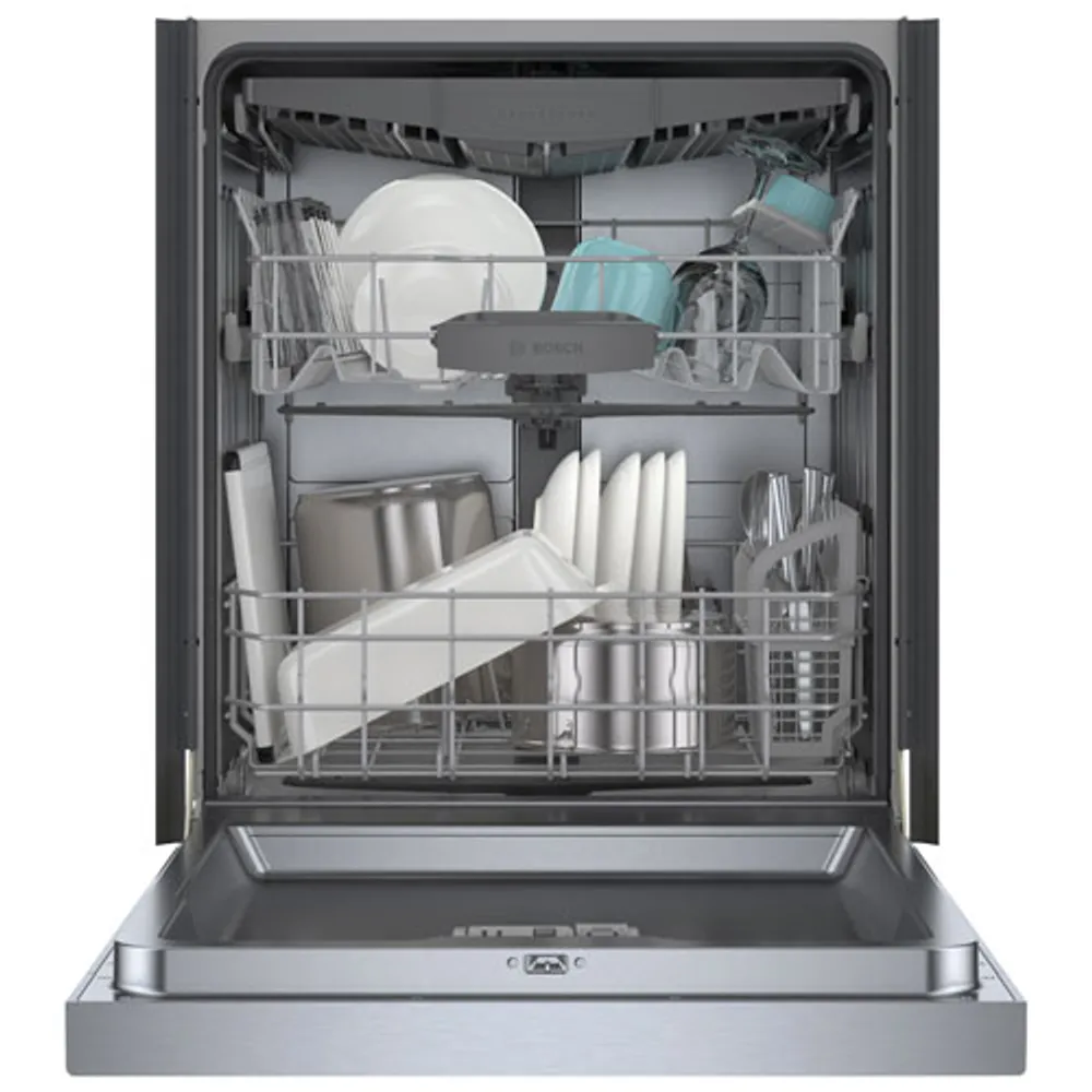 Bosch 24" 46dB Built-In Dishwasher with Third Rack (SHE5AE75N) - Stainless Steel