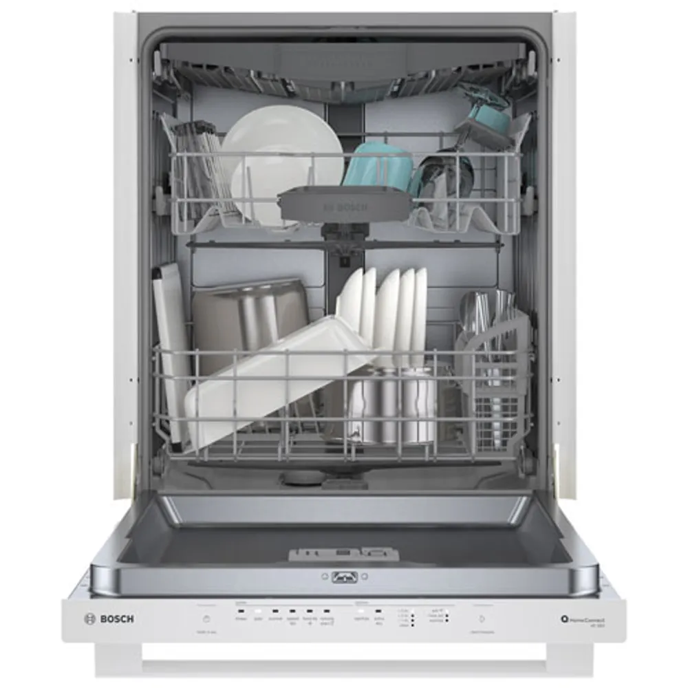 Bosch 24" 46dB Built-In Dishwasher with Third Rack (SHX5AEM2N) - White