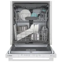 Bosch 24" 46dB Built-In Dishwasher with Third Rack (SHX5AEM2N) - White