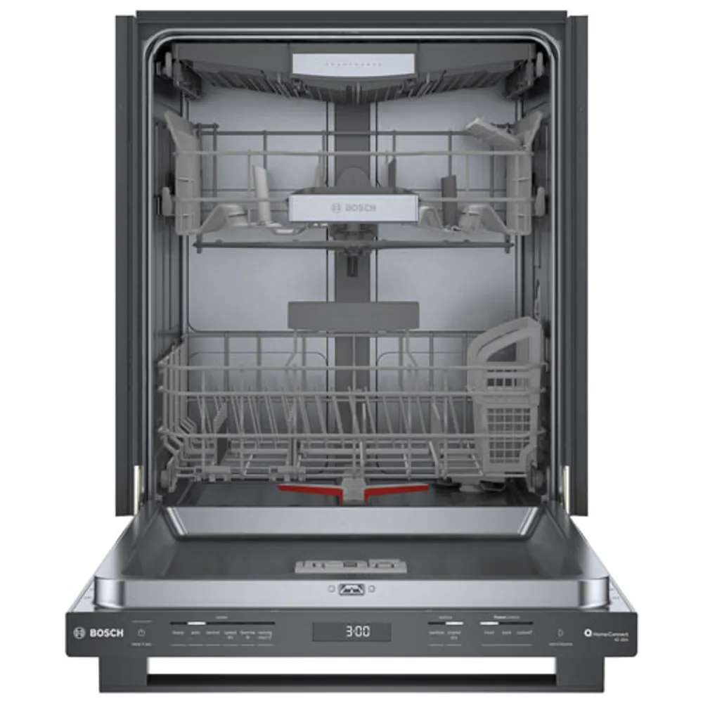 Bosch 24" 42dB Built-In Dishwasher with Third Rack (SHX78CM4N) - Black Stainless