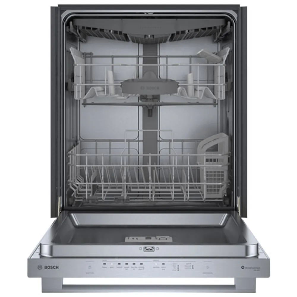 Bosch 300 Series 24" 46dB Built-In Dishwasher with Third Rack (SHX53CM5N) - Stainless Steel