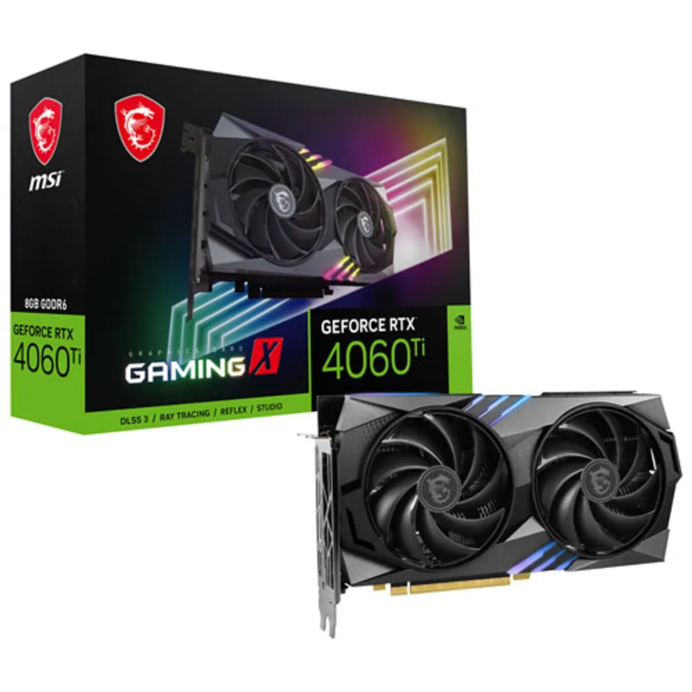 MSI GeForce RTX 4060 Ti Gaming X 8GB GDDR6 Video Card