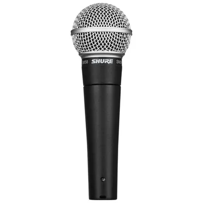Shure SM58-LC Dynamic Vocal XLR Microphone - Black