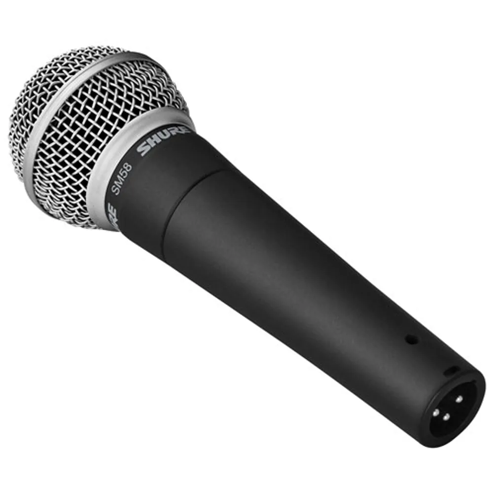 Shure SM58-LC Dynamic Vocal XLR Microphone - Black