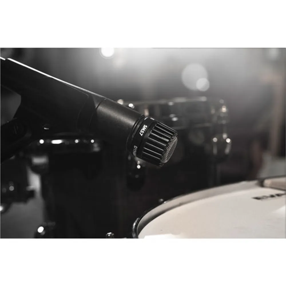 Shure SM57-LC Dynamic Instrument XLR Microphone - Black