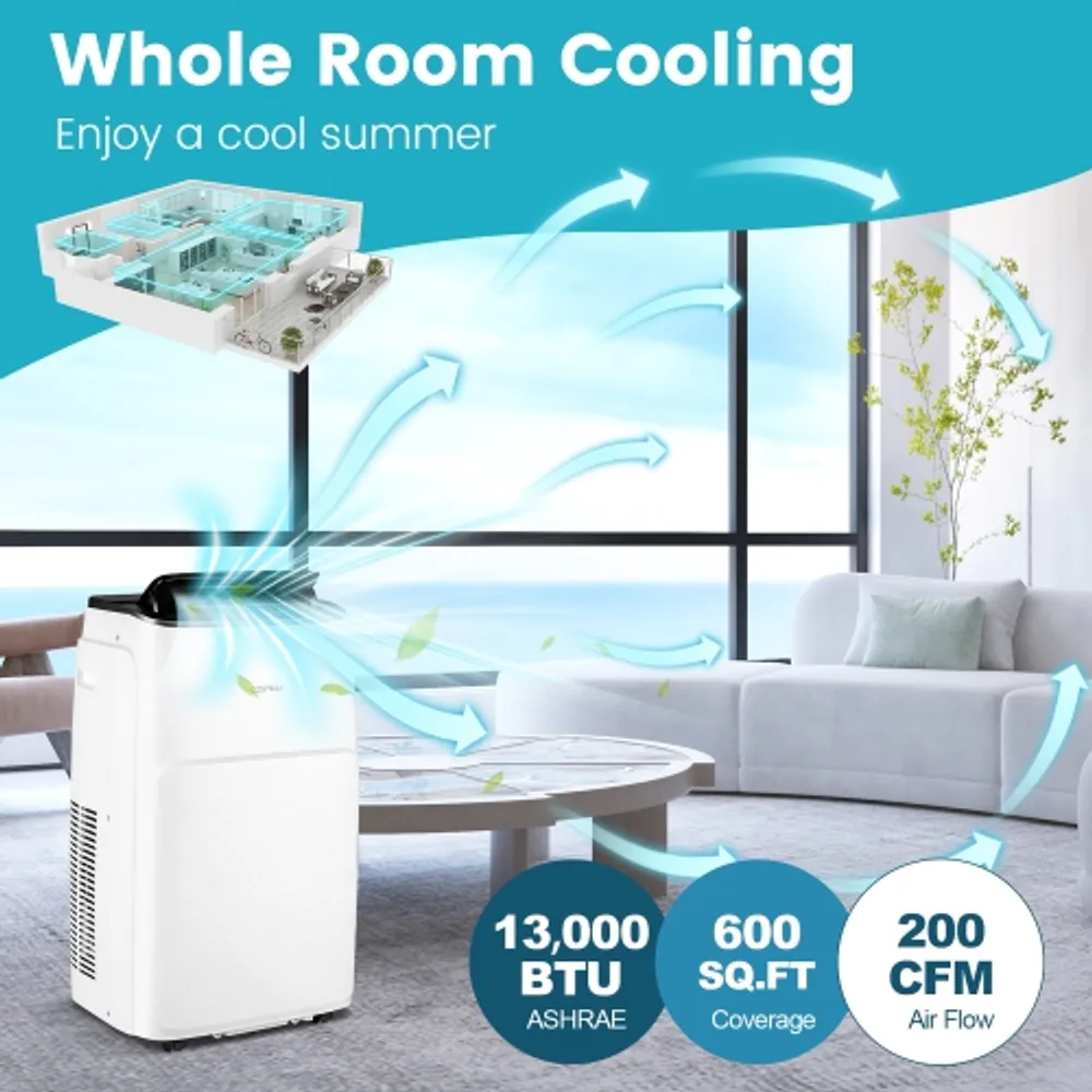 Costway 13,000 BTU Portable Air Conditioner with Cool, Fan, Heat u0026  Dehumidifier | Scarborough Town Centre