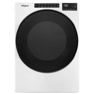 Boîte ouverte - Sécheuse électrique de 7,4 pi³ de Whirlpool (YWED5605MW) - Blanc - Parfait état