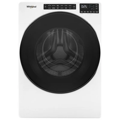 Boîte ouverte - Laveuse à vapeur à chargement frontal HE de 5,2 pi³ de Whirlpool (WFW5605MW) - Blanc - Endommagé