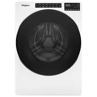 Boîte ouverte - Laveuse à vapeur à chargement frontal HE de 5,2 pi³ de Whirlpool (WFW5605MW) - Blanc - Endommagé