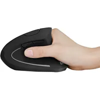 Souris optique sans fil ergonomique verticale d'Anker - Noir