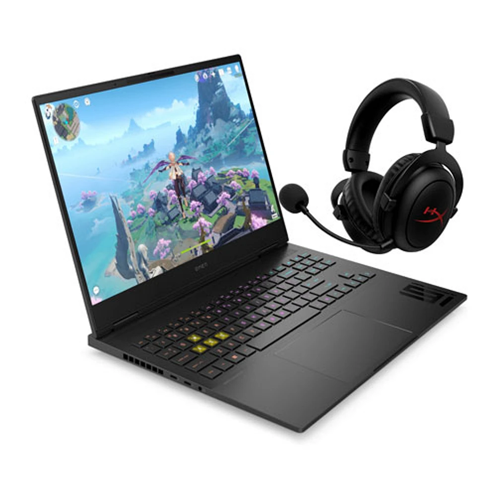 HP OMEN 16" Gaming Laptop (Intel Core i9-13900HX/2TB SSD/32GB RAM/RTX 4070) & HyperX Cloud II Wireless Headset