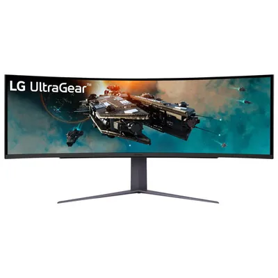 LG UltraGear 49" DQHD 240Hz 1ms GTG VA LCD FreeSync Gaming Monitor (49GR85DC-B) - Black