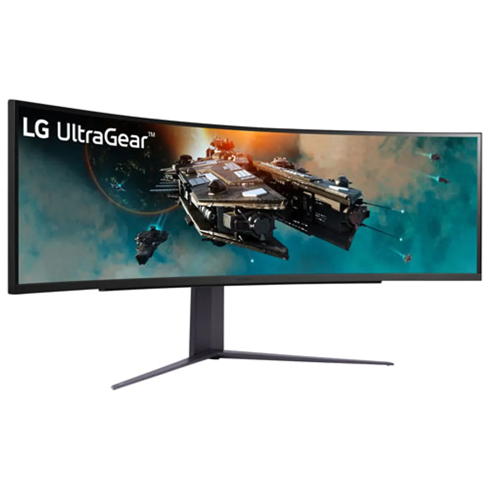 Moniteur jeu ACL AV DQHD FreeSync GTG 1 ms 240 Hz 49 po UltraGear de LG (49GR85DC-B) - Noir