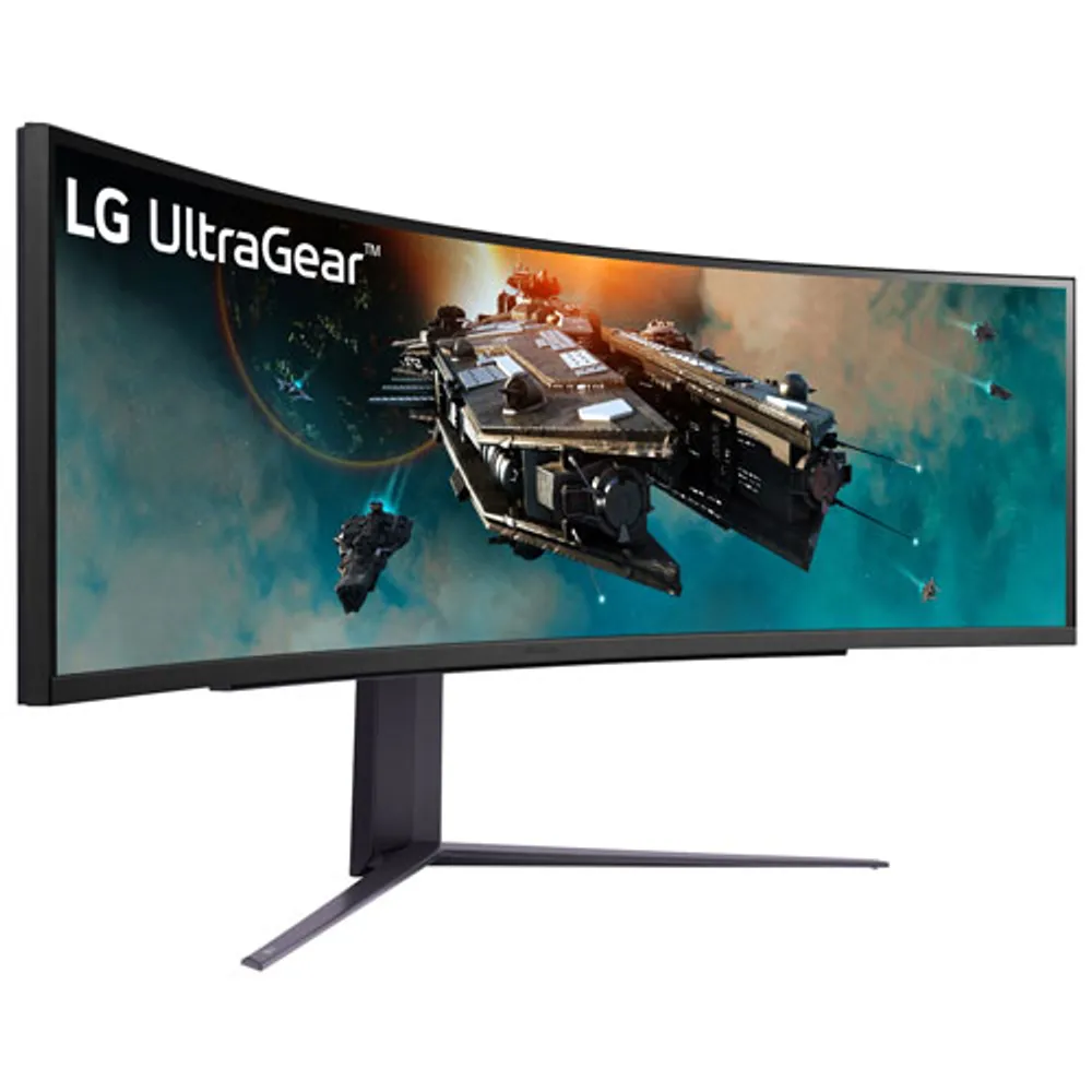 Moniteur jeu ACL AV DQHD FreeSync GTG 1 ms 240 Hz 49 po UltraGear de LG (49GR85DC-B) - Noir