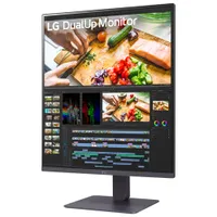 LG Dual Up Ergo 28" WQHD 60Hz 5ms GTG IPS LCD Monitor (28MQ750-C) - Black