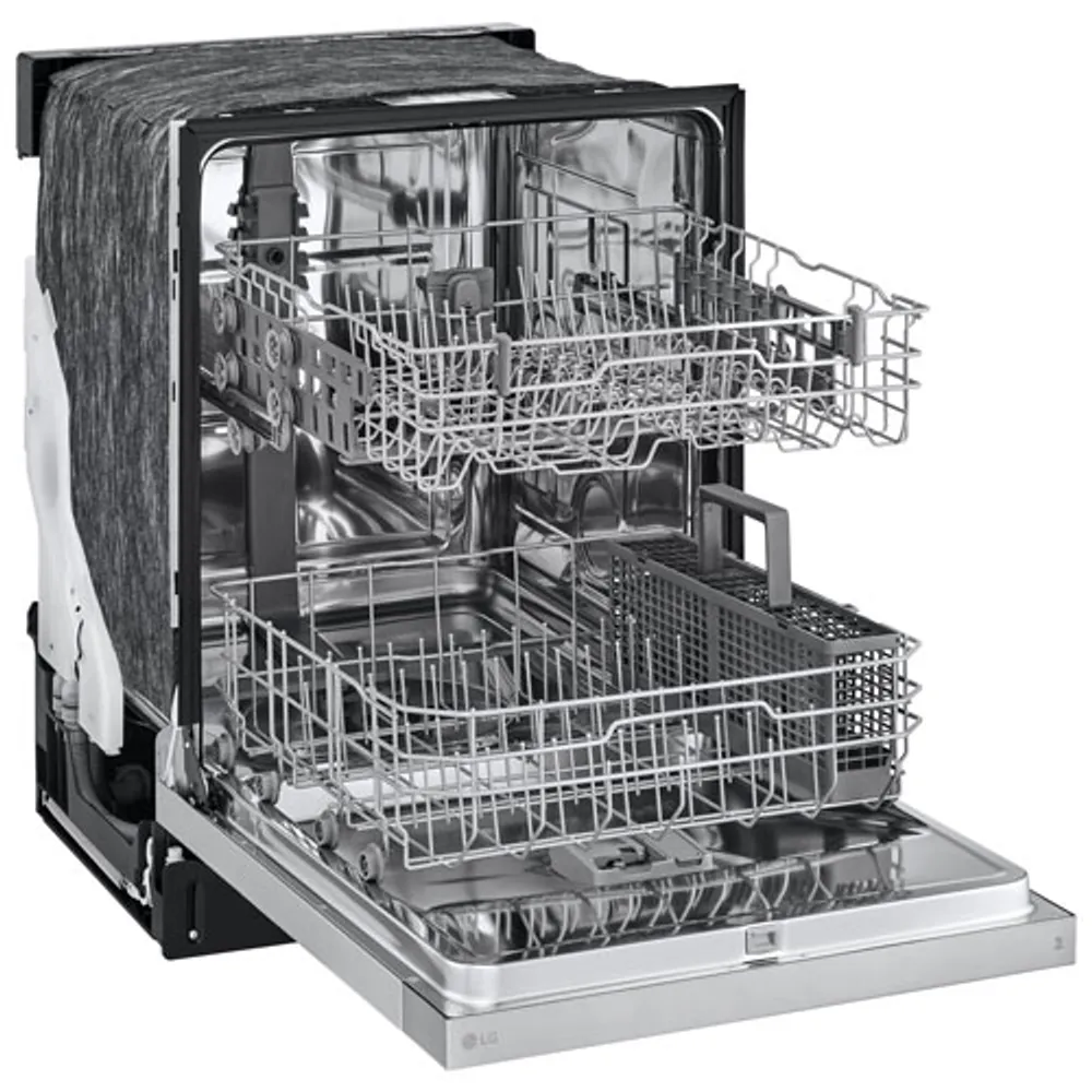 LG 24" 52dB Built-In Dishwasher (LDFC2423V) - Platinum Silver