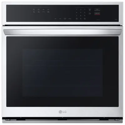 LG 30" 4.7 Cu. Ft. Self-Clean Electric Wall Oven (WSEP4723F) - Smudge Resistant Stainless Steel