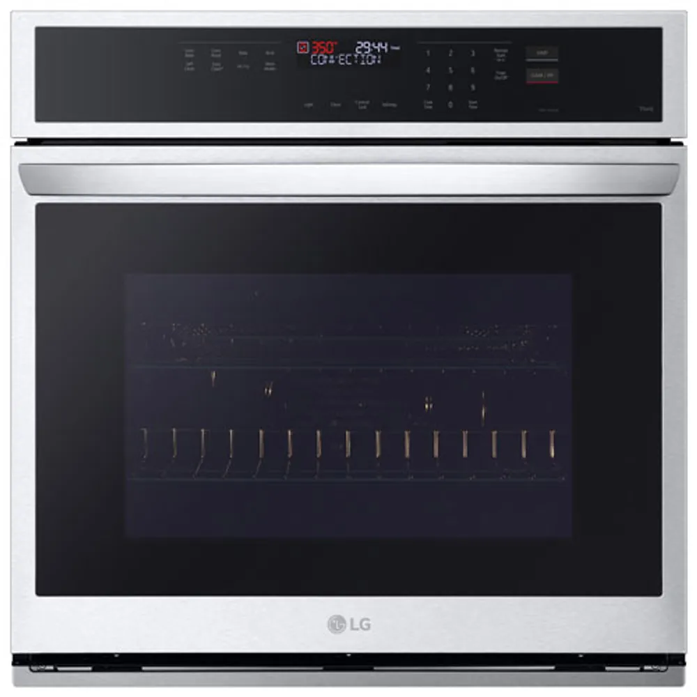 LG 30" 4.7 Cu. Ft. Self-Clean Electric Wall Oven (WSEP4723F) - Smudge Resistant Stainless Steel