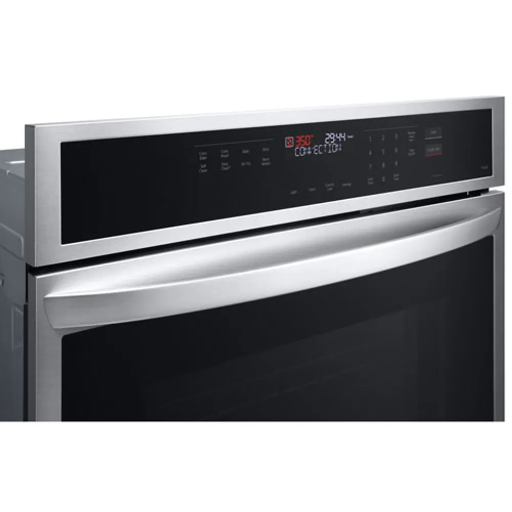 LG 30" 4.7 Cu. Ft. Self-Clean Electric Wall Oven (WSEP4723F) - Smudge Resistant Stainless Steel