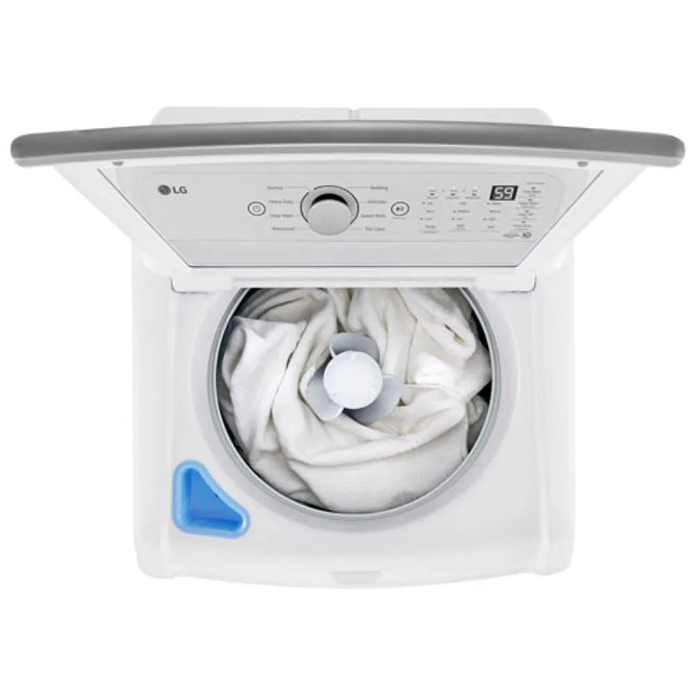 LG 5.6 Cu. Ft. High Efficiency Top Load Washer (WT7155CW) - White