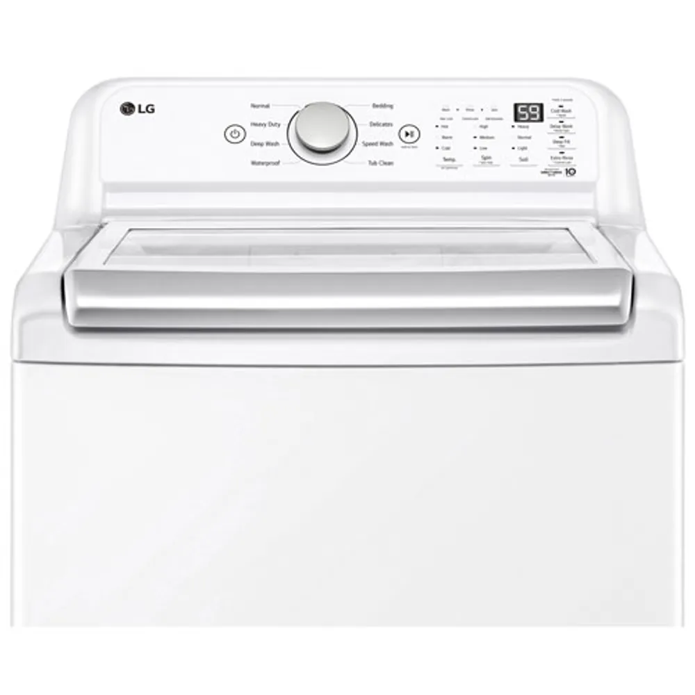 LG 5.6 Cu. Ft. High Efficiency Top Load Washer (WT7155CW) - White