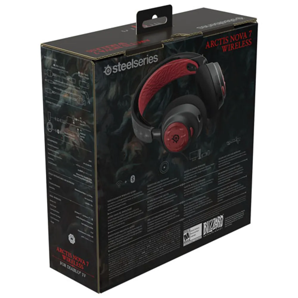 Casque de jeu sans fil Arctis Nova 7 édition limitée Diablo IV de SteelSeries