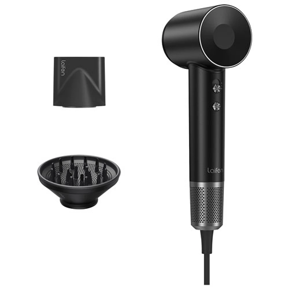 Sèche-cheveux haut de gamme Laifen (LPR200SB) - Noir argenté - Exclusivité de Best Buy