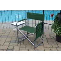 Corriveau Folding Outdoor Director Chair with Side Table (MCF011S-F62-231) - Set of 2